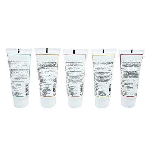 Fix My Curls Travel size Protein Bundle with Cleansing Shampoo, Everyday Moisturizing Shampoo, Hydrating Deep Conditioner , Leave in cream and Defining Gel For Curly And Wavy High porosity 2A to 2C Curls 50 gm each