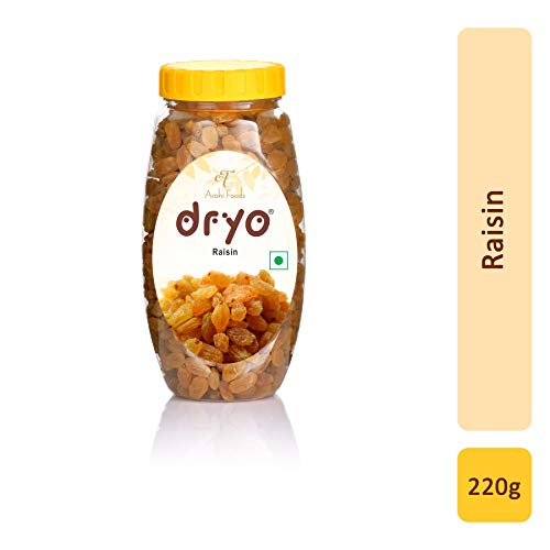 Dryo Premium Natural Healthy Raisin Kishmish Plastic Jar, 250 gm