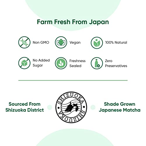 Tencha Blends Culinary Matcha with Free Spoon | 50 Servings | Japanese Matcha Green Tea Powder | Green Tea for Weight Loss | Sourced from Shizouka, Japan | Vegan | No Artificial Sweeteners | 50 GM
