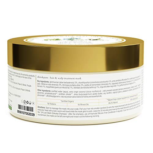 Just Herbs Ayurvedic Shirolepam Hair & Scalp Treatment Mask Cream For Hair Growth, Hairfall & Damaged Hair- Paraben & Silicon Free Hair Mask For Men & Women 200g