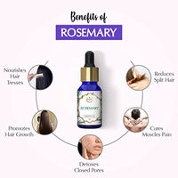 The Beauty Co. Rosemary Essential Oil - 15ml for Hair Growth and Acne Control | For Steam, Cough & Cold | 100% Pure, Natural & Undiluted