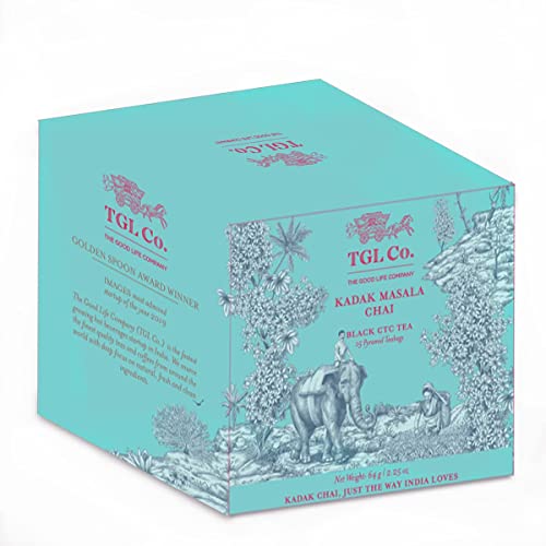 TGL Co. Kadak Masala Chai Tea, 16 Tea Bags