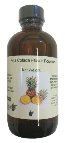 OliveNation Pina Colada Flavor Fountain - 8 ounces - Gluten-free, Sugar-free - Premium Quality Emulsion for Baking