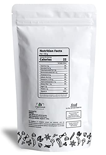 Organature Fresh and Natural Basil Seeds, Tukmariya Seeds, Sabja Seeds | Falooda Seeds use for Natural Weight Loss (400 Grams)