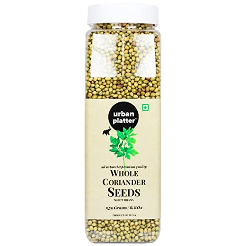 Urban Platter Whole Coriander Seeds (Sabut Dhaniya or Dhana) Shaker Jar, 250g