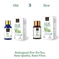 Good Vibes 100% Pure Tea Tree Essential Oil, 10 ml Controls Excess Sebum, Helps Reduce Dark Spots & Acne Scars, Stimulates Hair Growth, Suitable For All Skin & Hair Types, No Alcohol, Parabens & Sulphates