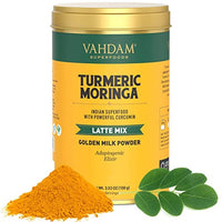 VAHDAM - Turmeric + Moringa Tea | 40 Cups (100 gm) | USDA Organic Certified | Superfood Moringa Tea with Turmeric | Herbal Tea