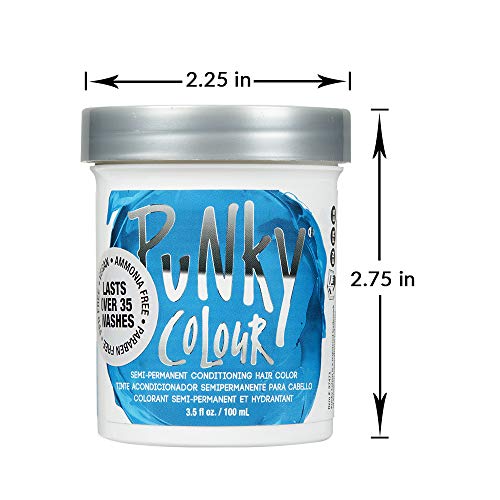 Jerome Russell Punky Semi Permanent Hair Color Conditioning, 100ml - Lagoon Blue (Pack of 1)
