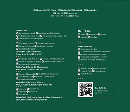 VAHDAM Exotic Darjeeling First Flush Tea Leaves,15 Tea Bag, Long Leaf Pyramid Darjeeling Tea Bags, Aromatic & Flowery, 100% Pure Unblended First Flush Darjeeling Tea