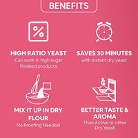 5:15PM Instant Dry Active Yeast Powder for Baking Bread and Pizza, 100 g