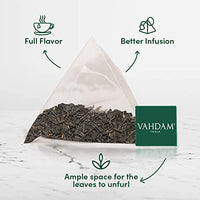 VAHDAM, Organic Earl Grey Citrus Tea (15 Pyramid Tea Bags) 100% Natural Long Leaf Earl Grey Tea Bags | Aromatic & Delicious, Black Tea Bags Blended with Natural Bergamot | Brew as Hot/Iced Tea Bags