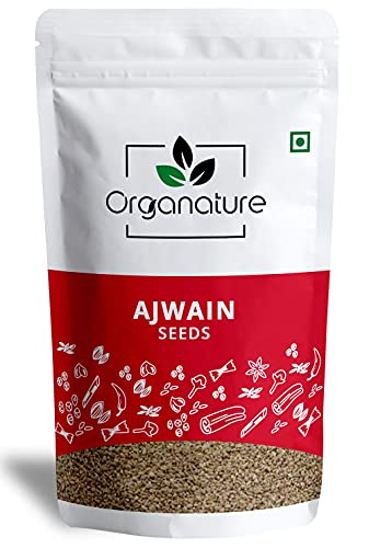 Organature Premium Fresh Whole Ajwain Seeds | Carom Seeds | Ajamo | Bishop's  Weed Pack of - (400 Grams)