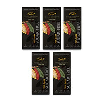 Zevic 70% Dark Belgian Sugar Free Keto Chocolate | Vegan | Diabetic Friendly | Healthy 40gm (Pack of 5)