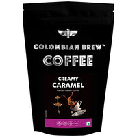Colombian Brew Creamy Caramel Instant Coffee Powder, No Sugar Vegan, 100g