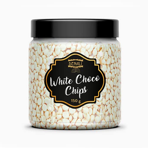 Denali White Chocolate Mini Choco-Chips – Baking Ingredient, Topping and Decoration Candy for Ice Cream, Desserts and Baked Goods