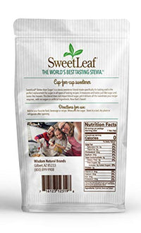 SweetLeaf Better Than Sugar Stevia Granular Sweetener - Blend for Baking, Stevia Powder, Zero Calorie Sweetener, Sugar Free, Non-GMO, Gluten-Free, Keto, Granular Sugar Substitute - 12.7 Oz