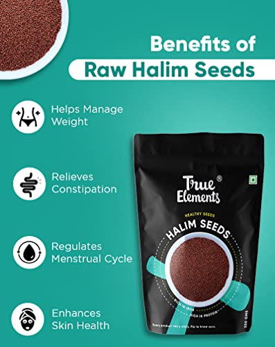True Elements Halim Seeds 250g - Aliv Seeds | Garden Cress Seeds | Haleem Seeds