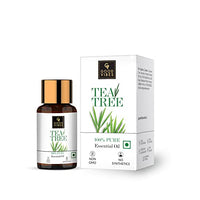 Good Vibes 100% Pure Tea Tree Essential Oil, 10 ml Controls Excess Sebum, Helps Reduce Dark Spots & Acne Scars, Stimulates Hair Growth, Suitable For All Skin & Hair Types, No Alcohol, Parabens & Sulphates