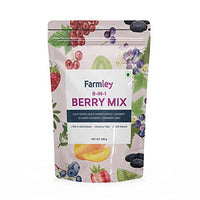 Farmley 8-In-1 Tasty Berry Trail Mix - Rich In Antioxidants - Cranberry, Black Currant, Mango, Strawberry, Goji Berry, Black Raisins, Blueberry, Kiwi, Mix Dried Berries 200G