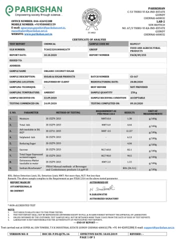 The Divine Foods | Organic Coconut Sugar | Natural Sweetener, Sugar Alternative | Unrefined | Sugar for Coffee, Tea & Recipes | Vegan | Organic | Non - GMO (250 gm)