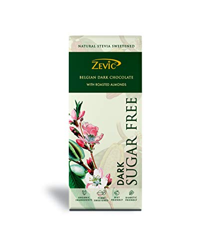 Zevic Sugar Free Roasted Almonds with Stevia, 40 gm