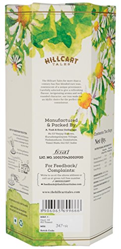 The Hillcart Tales Celestial Chamomile Rich Infusion Herbal Tea, (14 Teabags)