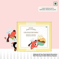 Captain Zack Banana Le Crunch Cake Premix Treats for Pets 220g | With Peanut Butter & Oats | Gluten Free & Dairy Free | 100% Natural Ingredients & Nutritions with Low Calories | No Salt, No Sugar, No Chemicals and Preservatives