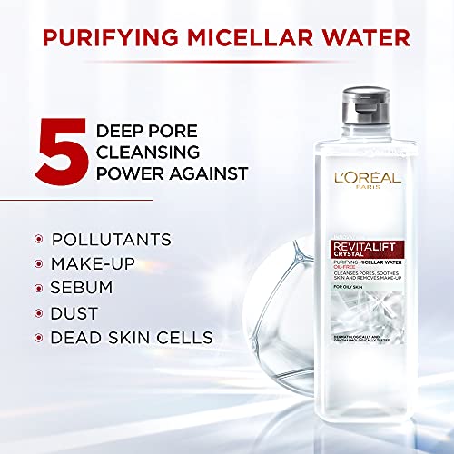 L'Oreal Paris Revitalift Crystal Purifying Micellar Water 95 ml