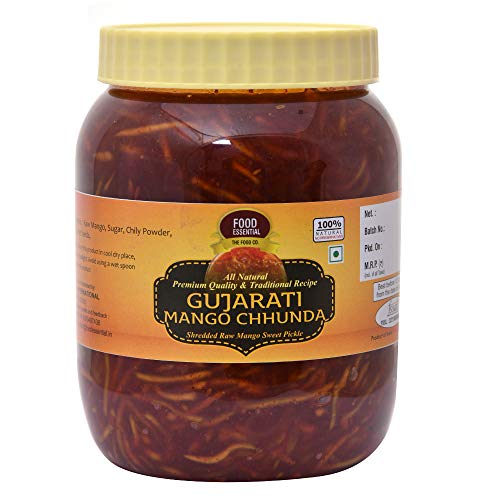 FOOD ESSENTIAL Gujarati Sweet Mango Chhundo Pickles 1 kg.