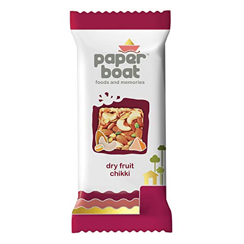 Paper Boat Dry Fruit Chikki, No Added Preservatives and Colours | Gajak | Sweets | Made with Jaggery | Gazak (Pack of 10, 280g/250g)(weight may vary)
