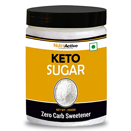 NutroActive Keto Sugar Zero Carb Sweetener 100% Sugar Free 250g