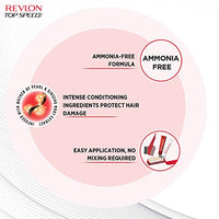 Revlon Top Speed Hair color Women, Brownish Black 68 |No ammonia | With Ginseng root extract and mother of pearl