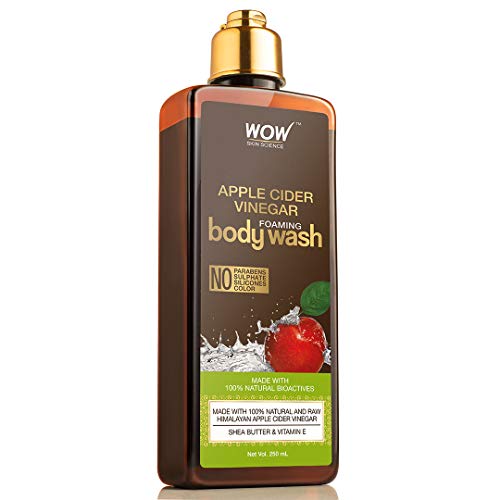 WOW Skin Science Apple Cider Vinegar Foaming Body Wash - No Parabens, Sulphate, Silicones & Color, 250 ml