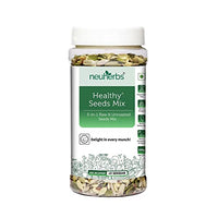 Neuherbs 5 in 1 Healthy seeds mix for weight management, Pumpkin, Sunflower, Watermelon, Flax & Chia Seeds | Improved digestion, Muscle building, healthy heart with Omega-3 & protein support- 200 g Trail mix seeds