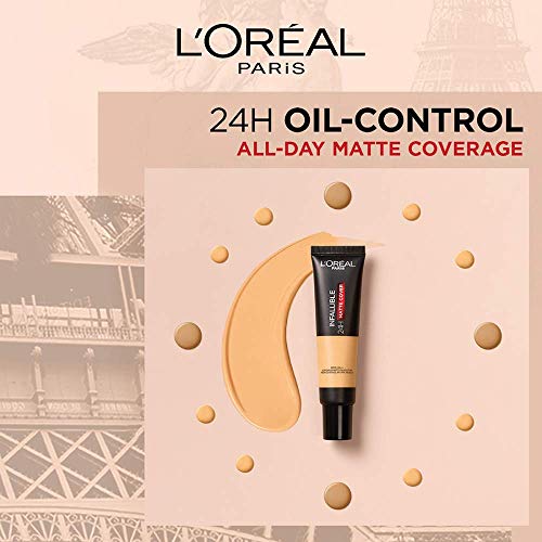 L'Oreal Paris Infallible 24H Matte Cover Liquid Foundation, 257 True Sun, 35 ml