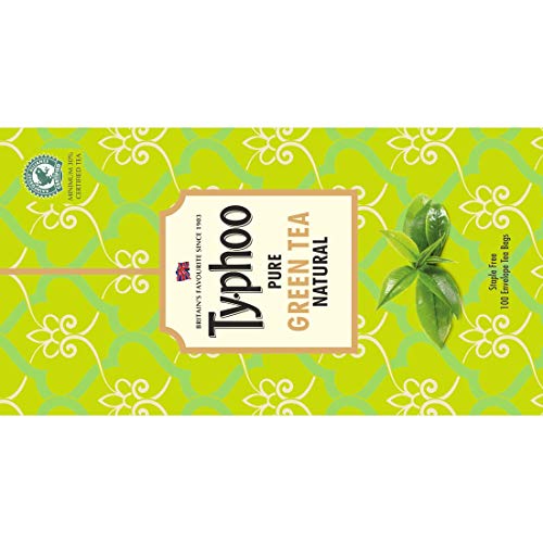 Typhoo Pure Natural Green Tea Bags, 100 Bags