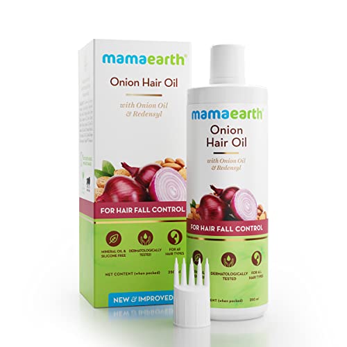 Mamaearth Onion Hair Oil for hair growth with Onion & Redensyl for Hair Fall Control - 250ml