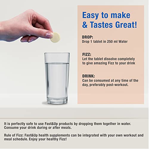 Fast&Up Reload electrolyte energy and hydration - sports drink - 20 effervescent tablets - Lime and Lemon flavour