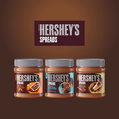 HERSHEY's Spreads Cocoa with Cookies 350g, Munsell Maroon & Blue
