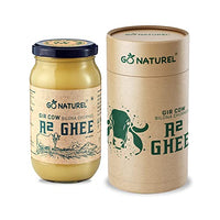 Go Naturel Premium A2 Gir Cow Ghee | Vedic Bilona Hand Churned Method | Immunity Booster | Non GMO |Organic Packaging (50 ML)