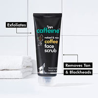 mCaffeine Exfoliating Coffee Face Scrub for Women & Men with Walnut & Vitamin E | Removes Tan, Blackheads and Dirt from Face & Neck for a Soft & Smooth Skin - 100% Natural & Vegan 100gm