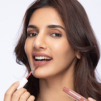 Mamaearth Naturally Matte Lip Serum - Matte Liquid Lipstick with Vitamin C & E For Upto 12 Hour Long Stay - 01 Caramel Nude (Nude) - 3 ml