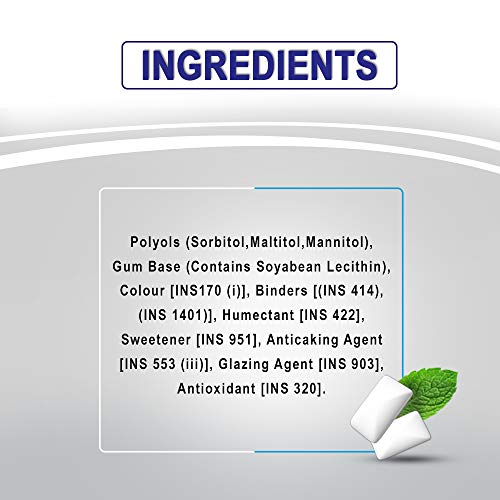 Orbit Sweetmint Flavour Sugar Free Chewing Gum - 22g Tube (Pack of 8)