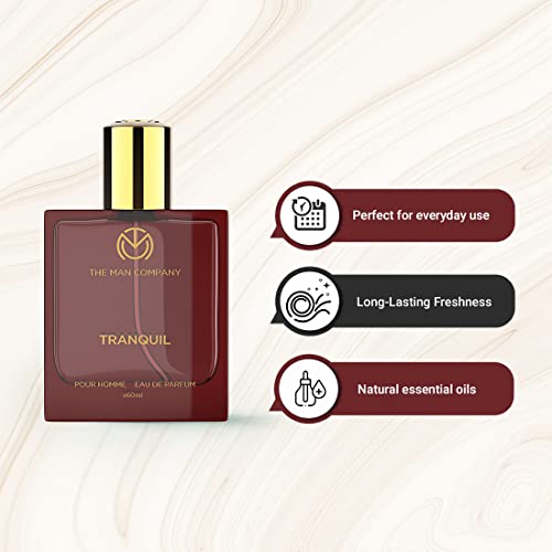 The Man Company Tranquil Perfume for Men | EDP (EAU DE PARFUM) for Him | Premium Long Lasting Fragrance | Gift for Husband, Boyfriend - 60ml