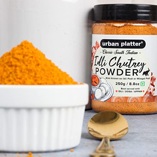 Urban Platter South Indian Style Instant Idli Chutney Powder, 250g / 8.8oz [Molaga Podi, Just Add Water]