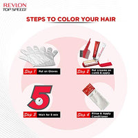 Revlon Top Speed Hair color Women, Brownish Black 68 |No ammonia | With Ginseng root extract and mother of pearl