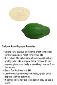 Saipro's  Eatery Harvest Raw Papaya Powder, 200 gm, Useful for Food| Great Tenderizer, Vegan, Gluten Free