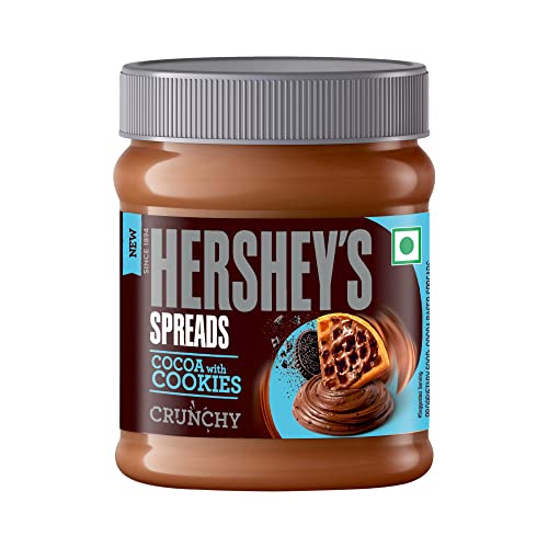 HERSHEY's Spreads Cocoa with Cookies 350g, Munsell Maroon & Blue