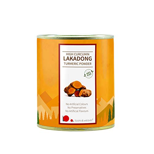 looms & weaves - High Curcumin Lakadong Turmeric Powder - 200 gm