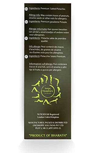 NUTICIOUS Salted Pista(Pistachio/Jumbo Pista) -250 G Dry Fruits